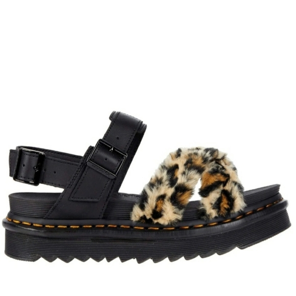 DR.MARTENS Voss II Fluffy Women | Tan/Black Leopard 26721285 - Picture 2 of 7